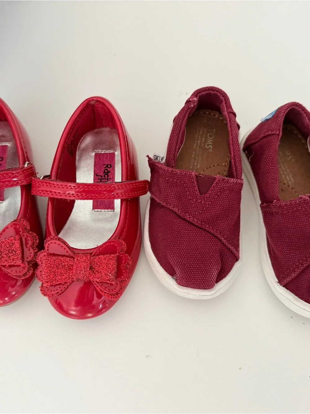TOMS Kids Burgundy Slip-On Canvas Shoe